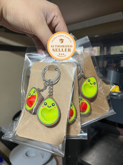 Avocado Couple Keychain Vibrant Color Strong Magnet Durable Keychain