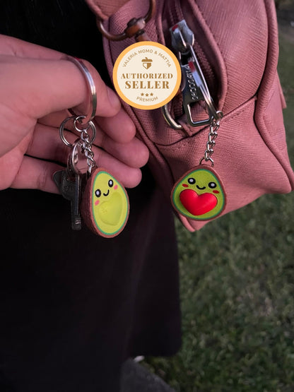 Avocado Couple Keychain Vibrant Color Strong Magnet Durable Keychain