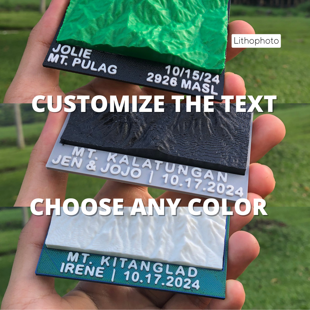 3D Mountain Ref Magnet [Polaroid Design]