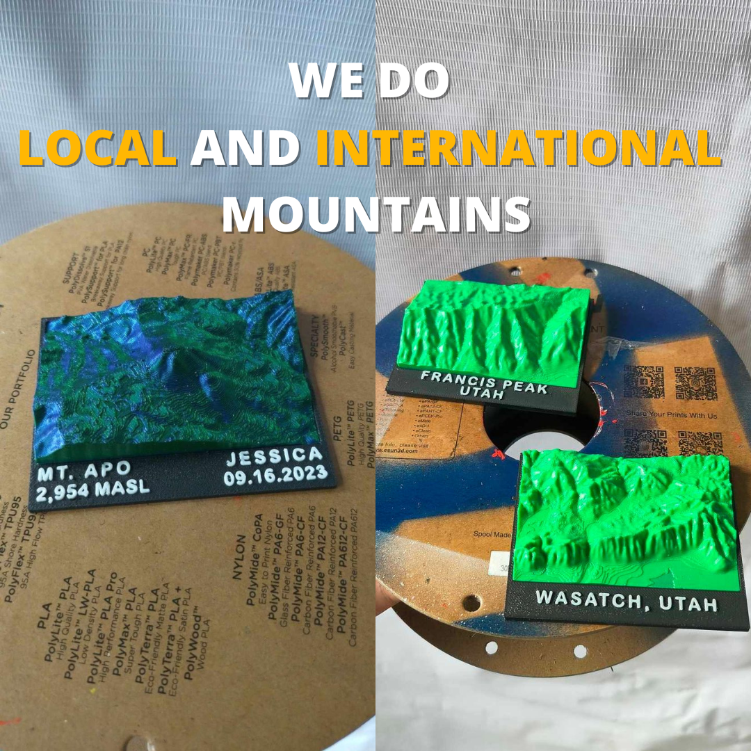 3D Mountain Ref Magnet [Polaroid Design]