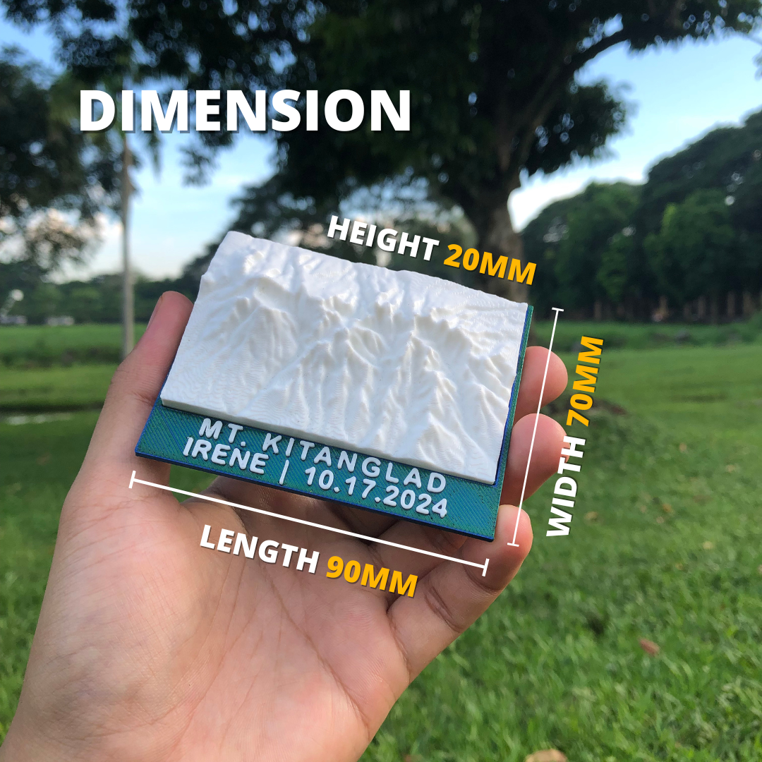 3D Mountain Ref Magnet [Polaroid Design]