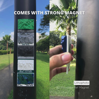 3D Mountain Ref Magnet [Polaroid Design]