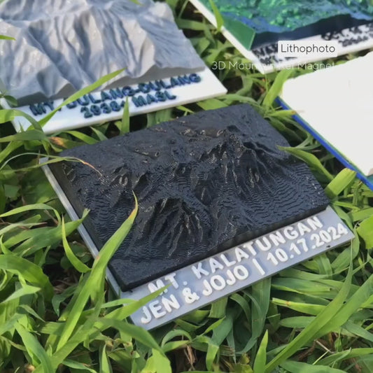 3D Mountain Ref Magnet [Polaroid Design]
