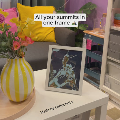 Philippines 3D Map | Topographic Frame | Table Wall Frame Display